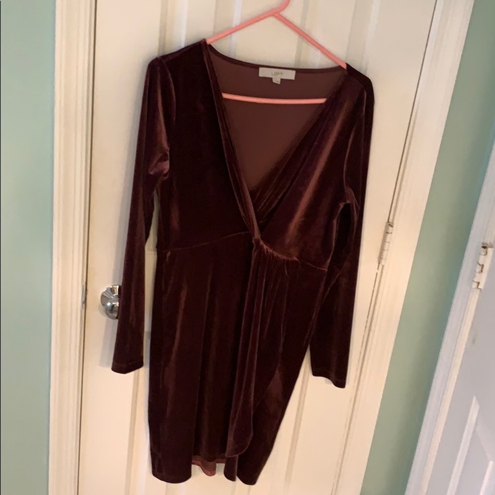 Velvet loft maternity dress